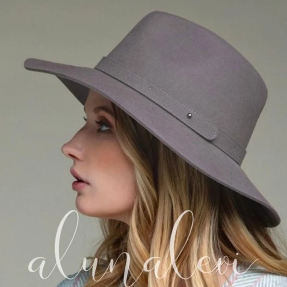 Fedora Hats Pecan or Dark Grey 🎉2×HOST PICK🎉